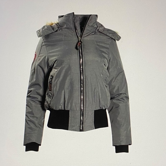 Fairweather CANADA WEATHER GEAR Bomber Jacket Warm Super Triple Goose Grey L - Picture 2 of 15